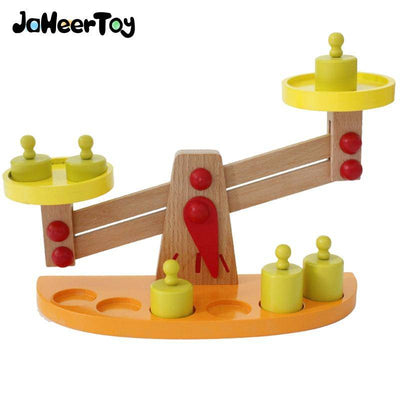 Montessori Educational Wooden Scale Toy - Wooden Puzzle Toys