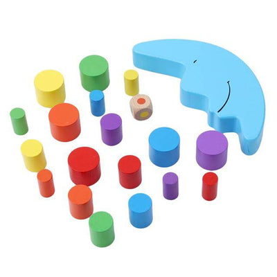 Wooden Moon Balancing Building Blocks - Wooden Puzzle Toys