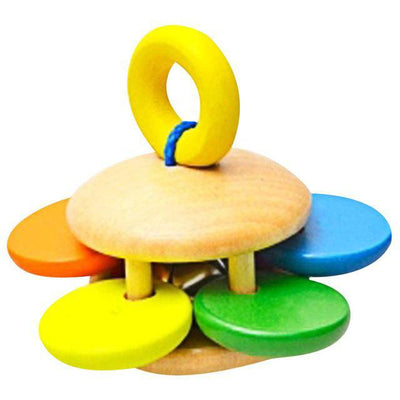 Wooden Rattle Hand Bell Toy - Wooden Puzzle Toys