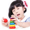 Wooden Rainbow Stacking Ring Tower - Wooden Puzzle Toys