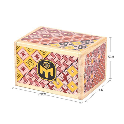 Japanese Puzzle Box Wooden Magic Compartment Brain Teaser - Wooden Puzzle Toys