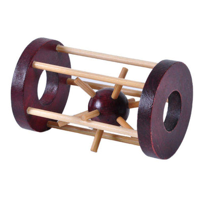 Wooden Cage  Burr Lock Brain Teaser - Wooden Puzzle Toys