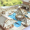 DIY 3D Large Villa Village Wooden Construction Puzzle Toy - Wooden Puzzle Toys