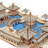 DIY 3D Large Villa Village Wooden Construction Puzzle Toy - Wooden Puzzle Toys