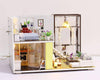 DIY 3D Wooden Future Dollhouse with Furniture and LED Lights - Wooden Puzzle Toys