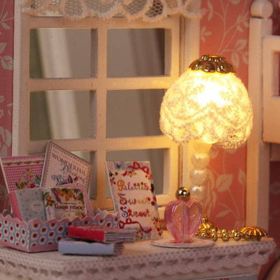 DIY Wooden Realistic LED Dollhouse - Wooden Puzzle Toys