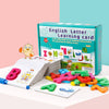 51Pcs Wooden English Alphabet Puzzle with Flash Paper Cards with Pen - Wooden Puzzle Toys