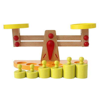 Montessori Educational Wooden Scale Toy - Wooden Puzzle Toys
