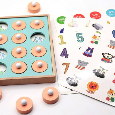 Wooden Montessori Memory Matching Game - Wooden Puzzle Toys