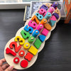 Wooden Montessori Shape Number Counting Toy - Wooden Puzzle Toys