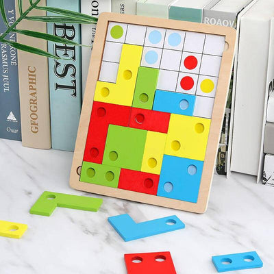 Wooden Puzzle Toys for Logical Thinking  and Montessori Educational Learning - Wooden Puzzle Toys
