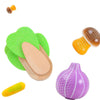 Basket with Magnetic Fruit and Vegetable Set - Wooden Puzzle Toys