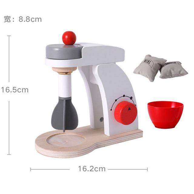 Wooden Kitchen Pretend Play Toy Simulation Wooden Food Mixer Baby Early  Learning Educational Toys - AliExpress