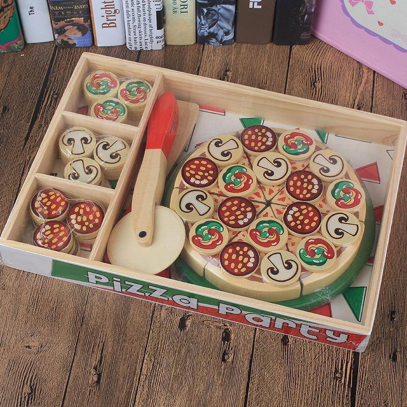 2pcs simulation pizza slices fake pizza toy simulation bread Kids Play  Kitchen
