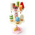 Simulation Kids Magnetic Ice Cream with Display Stand Wooden Toy