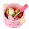 Strawberry Simulated Vegetable Pot - Wooden Puzzle Toys