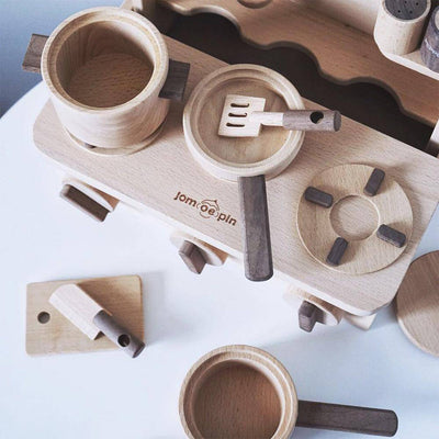 Wooden Cooking kitchen Toys - Wooden Puzzle Toys