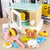 Wooden Oven and Microwave with Food and Utensils Toys