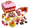 Wooden Simulation Cake Strawberry Pretend play - Wooden Puzzle Toys