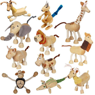 3D Wooden Animal Figures - Wooden Puzzle Toys