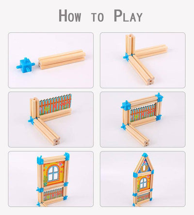 DIY Wooden Castle Dollhouse - Wooden Puzzle Toys
