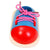 Red/Blue/Pink Wooden Shoe Tying Toy
