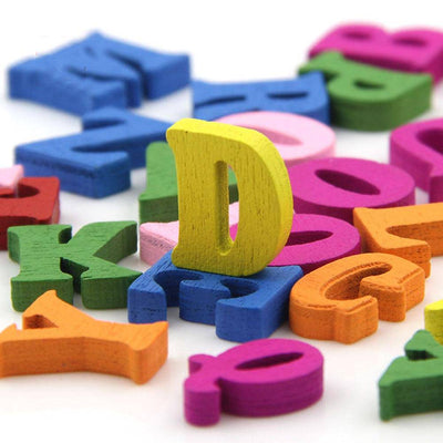 Wooden 100x Alphabet Letters - Wooden Puzzle Toys