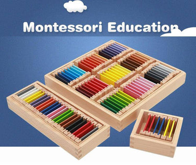 Wooden Color Material Tablet Box - Wooden Puzzle Toys