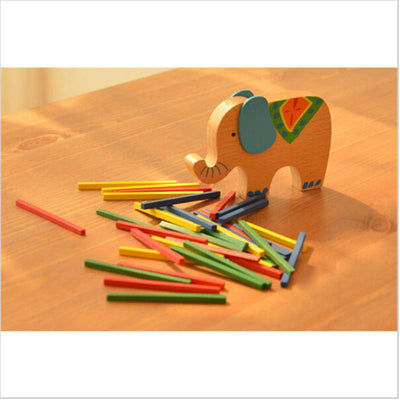 Wooden Elephant/Camel Balancing Game Toy - Wooden Puzzle Toys