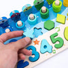 Wooden Math Fishing Board Toy - Wooden Puzzle Toys