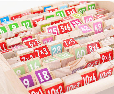 Wooden Montessori Multiplication Table - Wooden Puzzle Toys