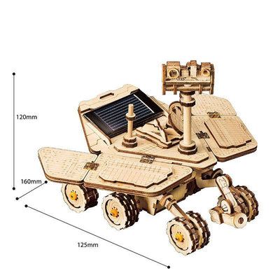 3D Robotime ROKR Model Mechanical Transmission Solar Energy Powered Puzzle Toys: Opportunity Rover - Wooden Puzzle Toys