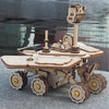 3D Robotime ROKR Model Mechanical Transmission Solar Energy Powered Puzzle Toys: Opportunity Rover - Wooden Puzzle Toys
