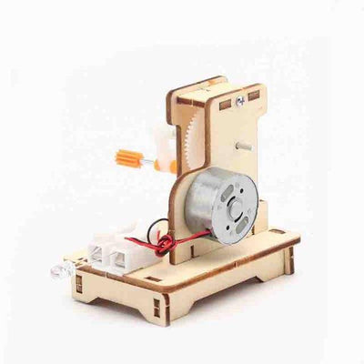 Hand Crank Generator Educational STEM Toy - Wooden Puzzle Toys