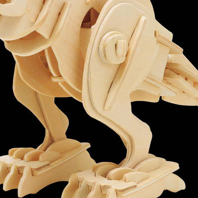 DIY 3D Wooden T-Rex Puzzle - Wooden Puzzle Toys
