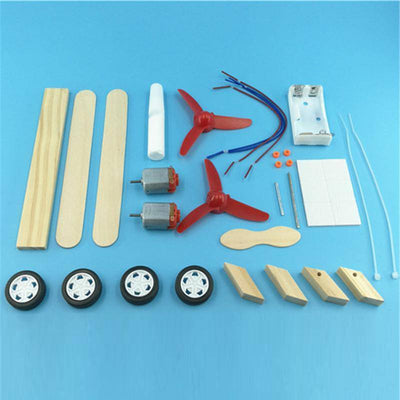 DIY Electric Airplane Assembling Toy - Wooden Puzzle Toys
