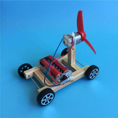 DIY Kids Aerodynamic Assembled Car - Wooden Puzzle Toys