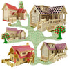 DIY Wooden House Building Puzzle - Wooden Puzzle Toys