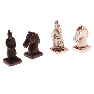 Vintage Terracotta Warriors Chess - Wooden Puzzle Toys