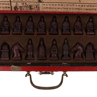 Vintage Terracotta Warriors Chess - Wooden Puzzle Toys