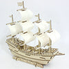 3D Building Model Kit Wooden Ming Dynasty and other Ships Assembly Puzzle - Wooden Puzzle Toys