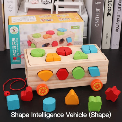 Wooden Truck Shaped Toy - Wooden Puzzle Toys