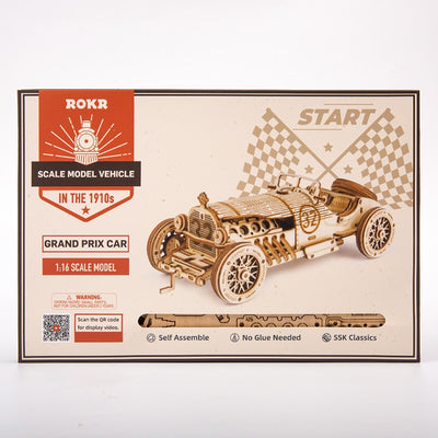 3D Robotime ROKR Model Racing Car, Steam Locomotive, Train, Jeep, Truck - Wooden Puzzle Toys