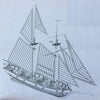3D Building Model Kit HALCON 1840 Sailboat - Wooden Puzzle Toys