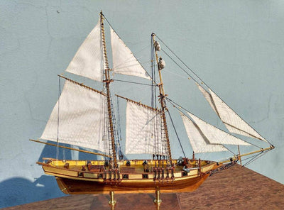 3D DIY Building NIDALE model Scale 1/96 Classics 1847 Antique Harvey Battleship / 1847 wooden Sailboat model - Wooden Puzzle Toys