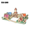 3D Sea-Land Model Kit European Romantic Town - Wooden Puzzle Toys