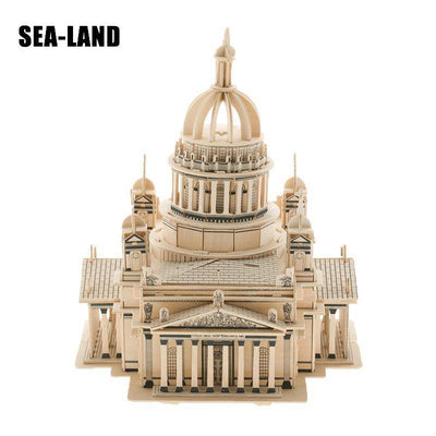 3D SEA-LAND Model Kit Issa Kiev Cathedral - Wooden Puzzle Toys