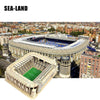 3D SEA-LAND Model Kit Madrid Football Stadium - Wooden Puzzle Toys