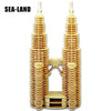 3D SEA-LAND Model Kit Petronas Twin Tower - Wooden Puzzle Toys