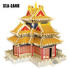 3D SEA-LAND Model Kit Turret of Palace Museum - Wooden Puzzle Toys